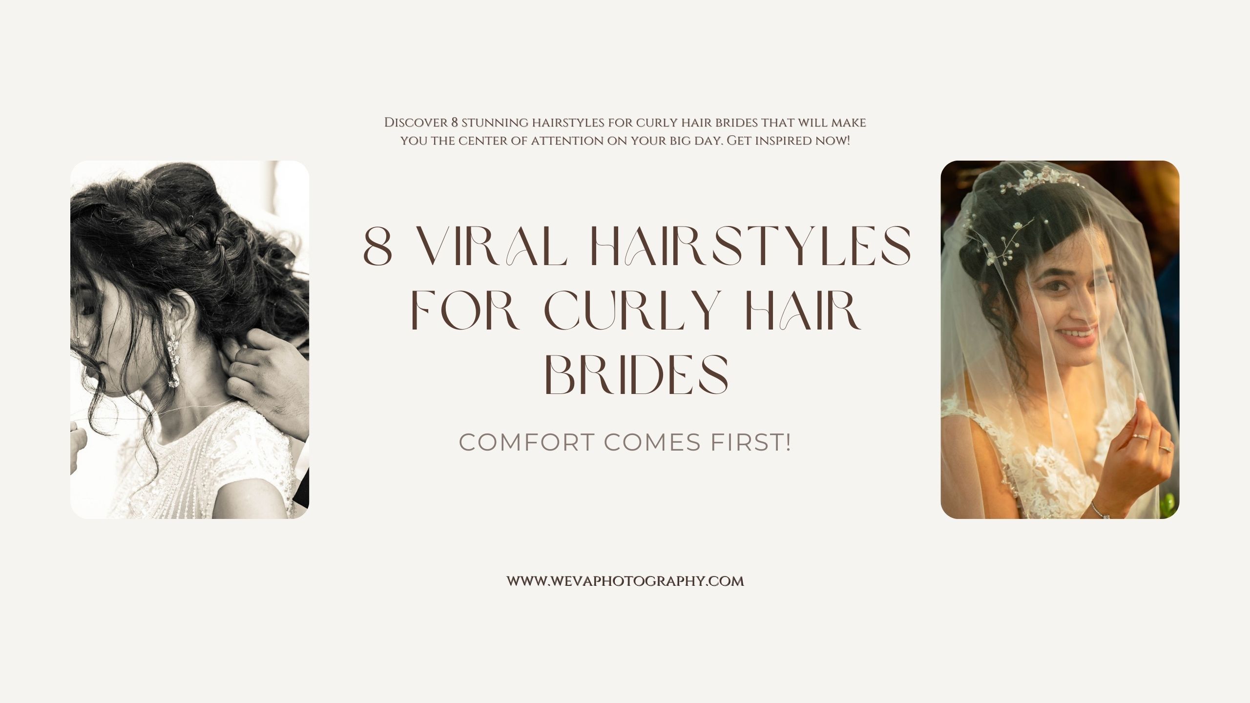 Hairstyles for Curly Hair Brides