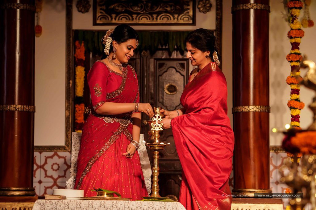 Gorgeous Chettinad Theme Sangeet Photography