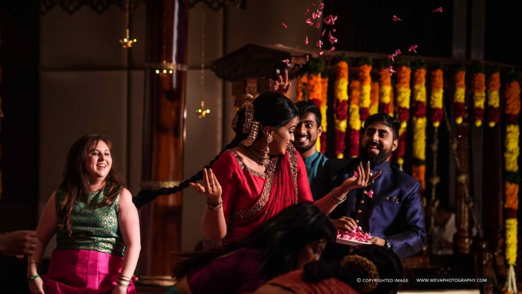 Gorgeous Chettinad Theme Sangeet Photography