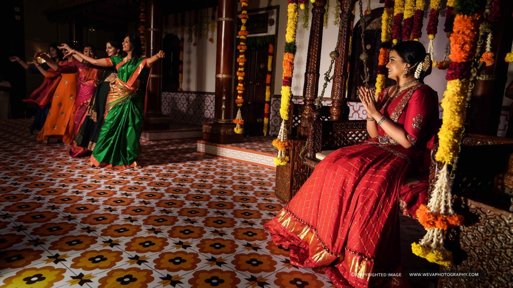 Gorgeous Chettinad Theme Sangeet Photography