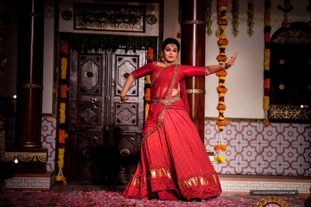 Gorgeous Chettinad Theme Sangeet Photography