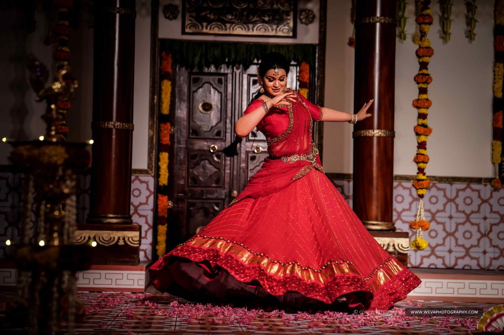 Gorgeous Chettinad Theme Sangeet Photography
