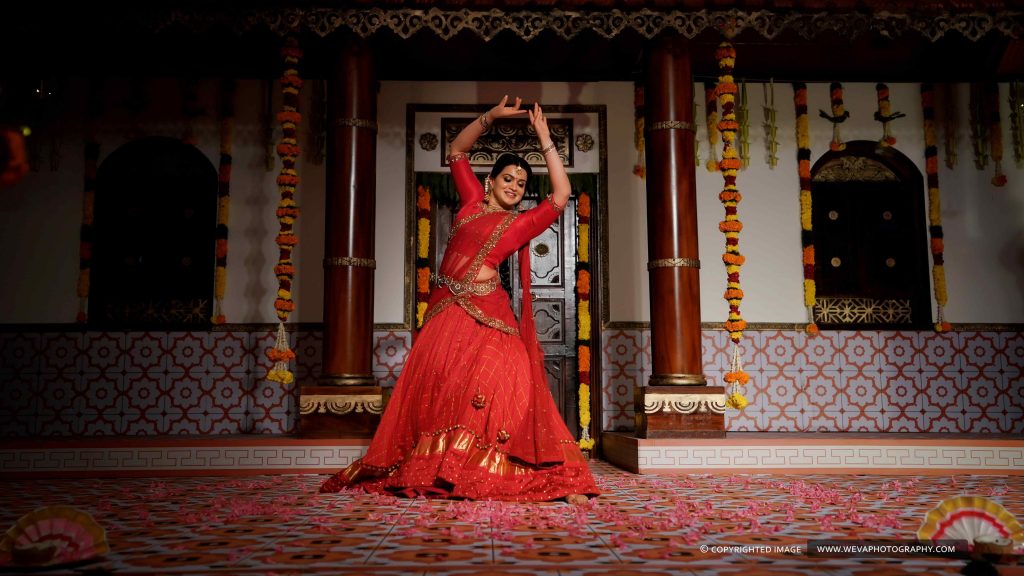 Gorgeous Chettinad Theme Sangeet Photography