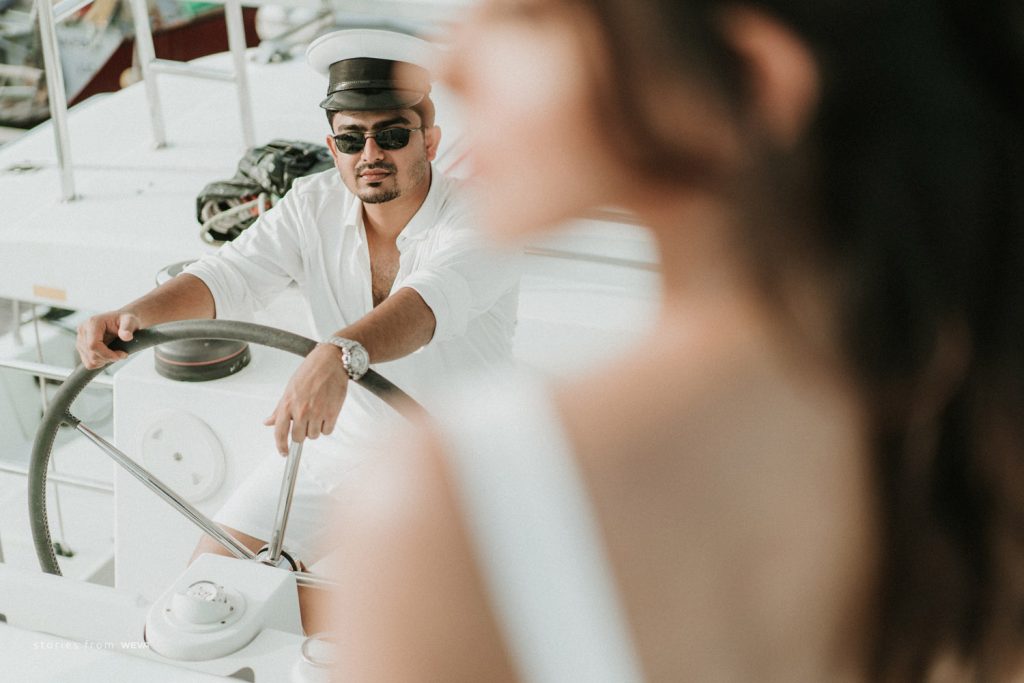 White Outfit for Pre Wedding Shoot