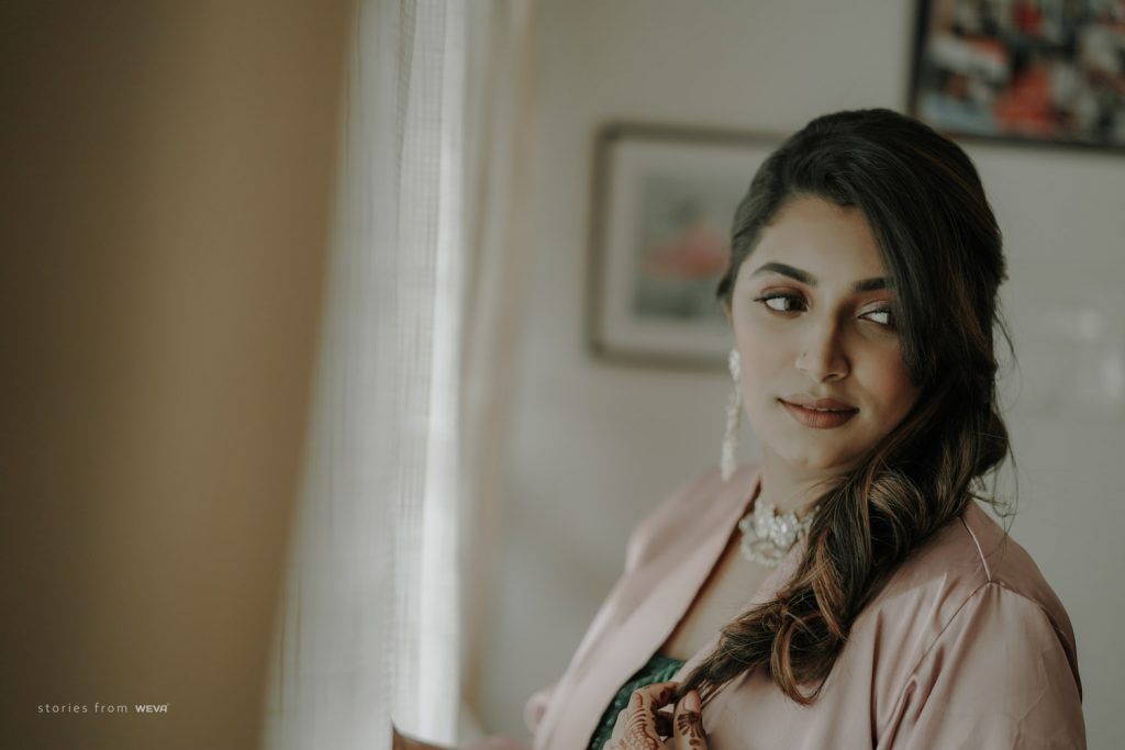 Bride Poses from Betrothal Ceremony of Sruthi and Tittu
