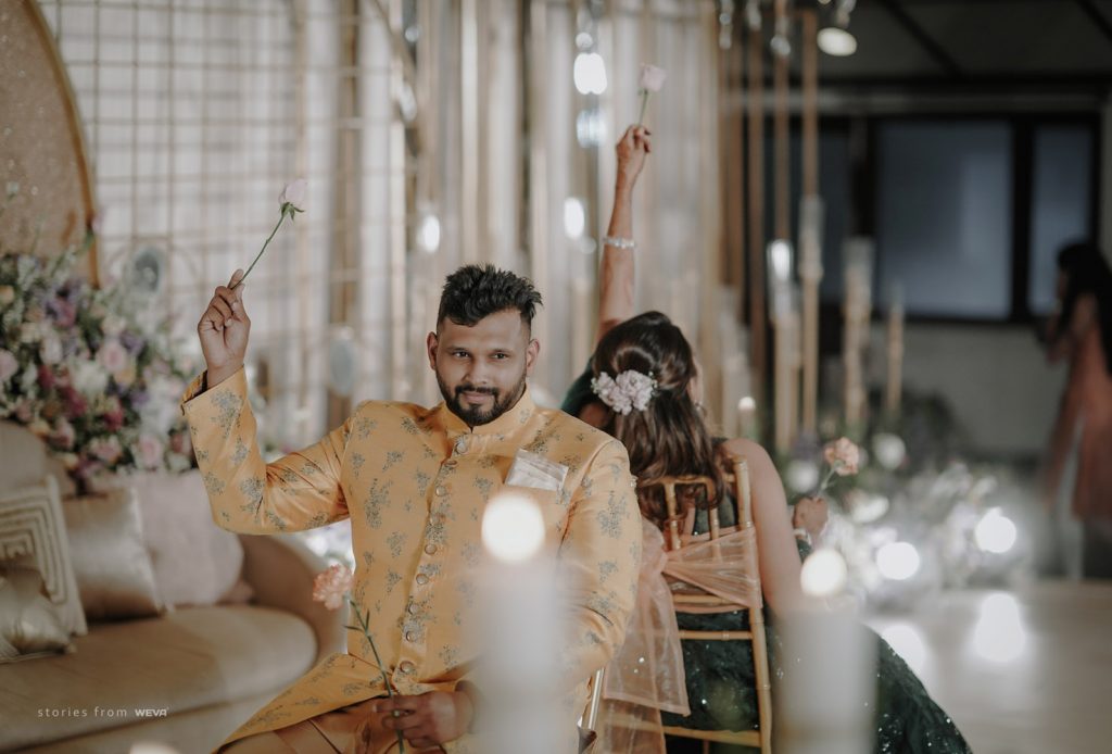 happy couple engagement day moments