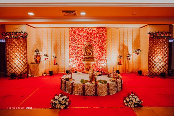 Simple Stage Decoration For Hindu Wedding In Kerala | Two Birds Home