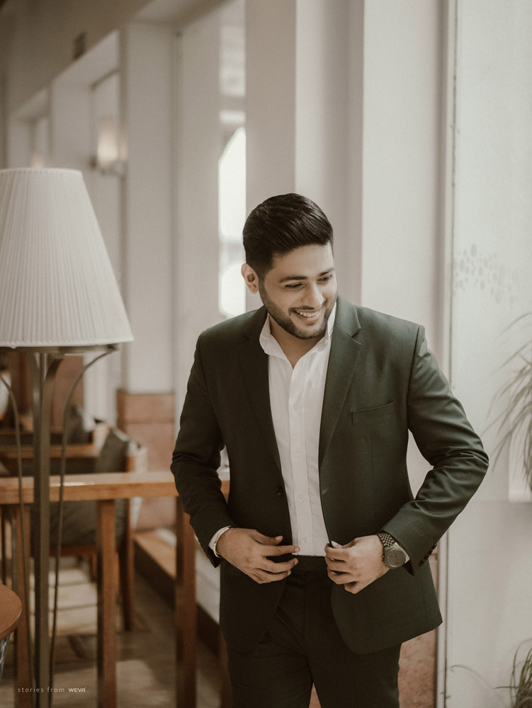 Groom Portrait Engagement Ceremony