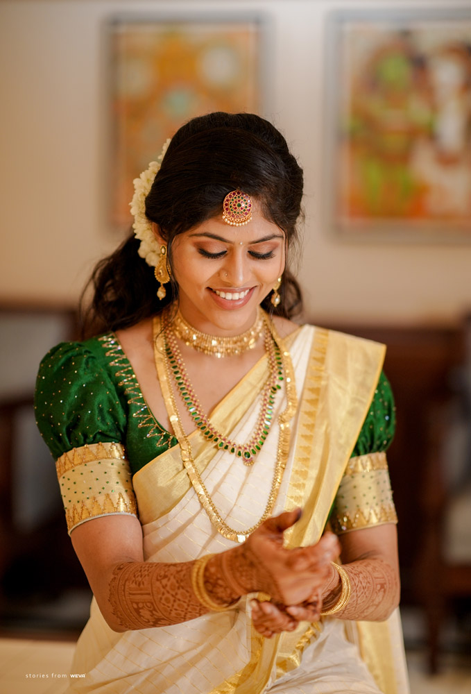 Traditional Kerala Hairstyles for Sarees