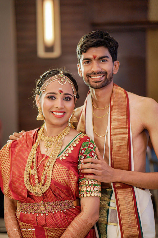Traditional Tamil Wedding Couple Portrait Weva Photography