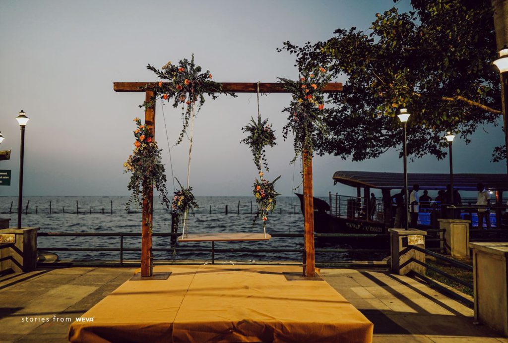 Waterfront wedding stage designs