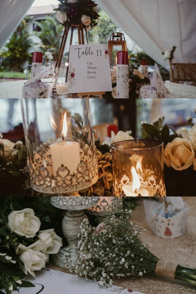 Wedding Table Flower Decorations