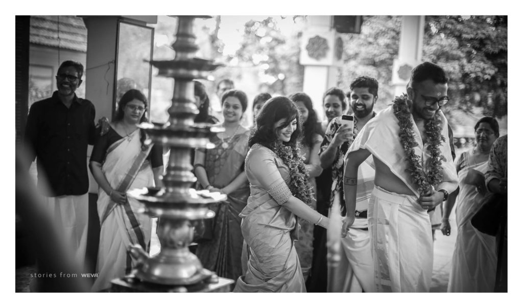 Hindu Wedding Black and White Pic