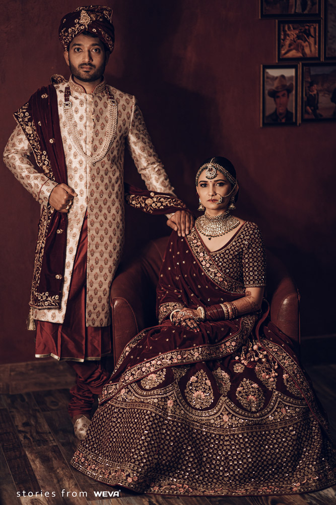 North indian wedding dress clearance for bride and groom