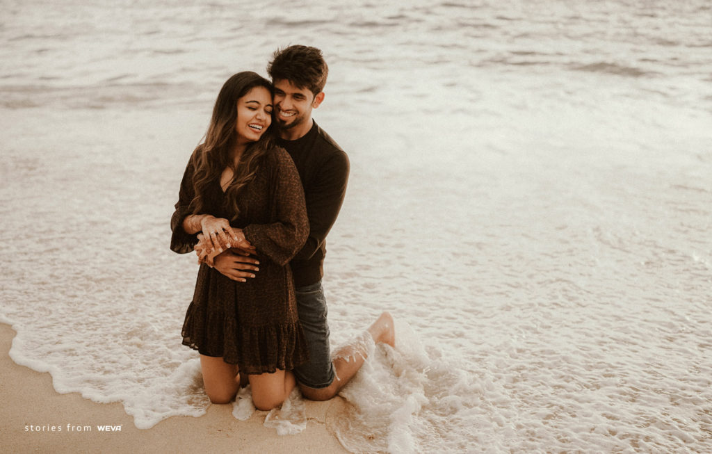 silhouette-style beach photos