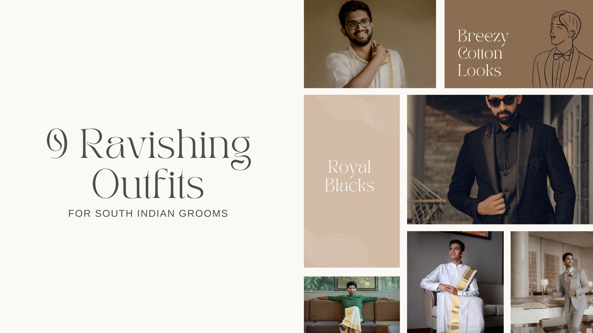 South indian groom outfit ideas
