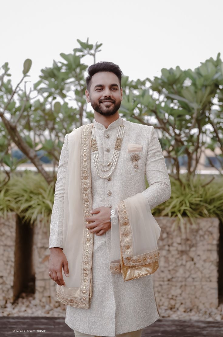 Trendy Wedding Wear For Men To Look Uber-Stylish! - ShaadiWish | Indian wedding  clothes for men, Wedding kurta for men, Men stylish dress