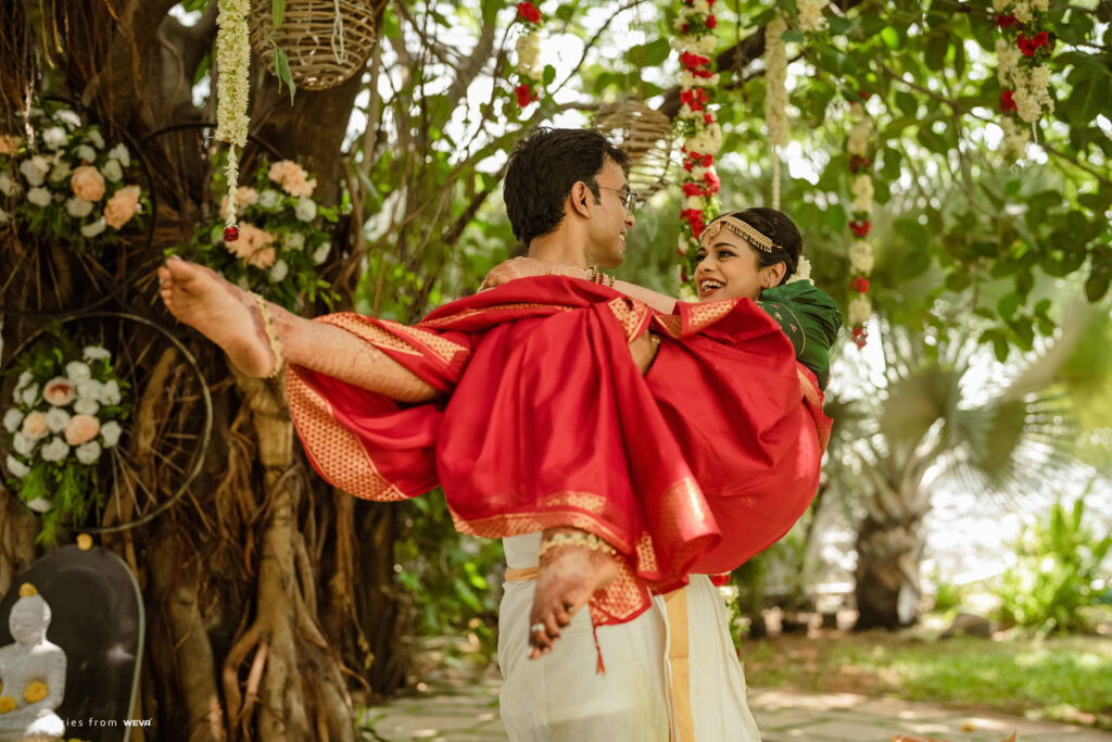 Couple Portrait South Indian Wedding